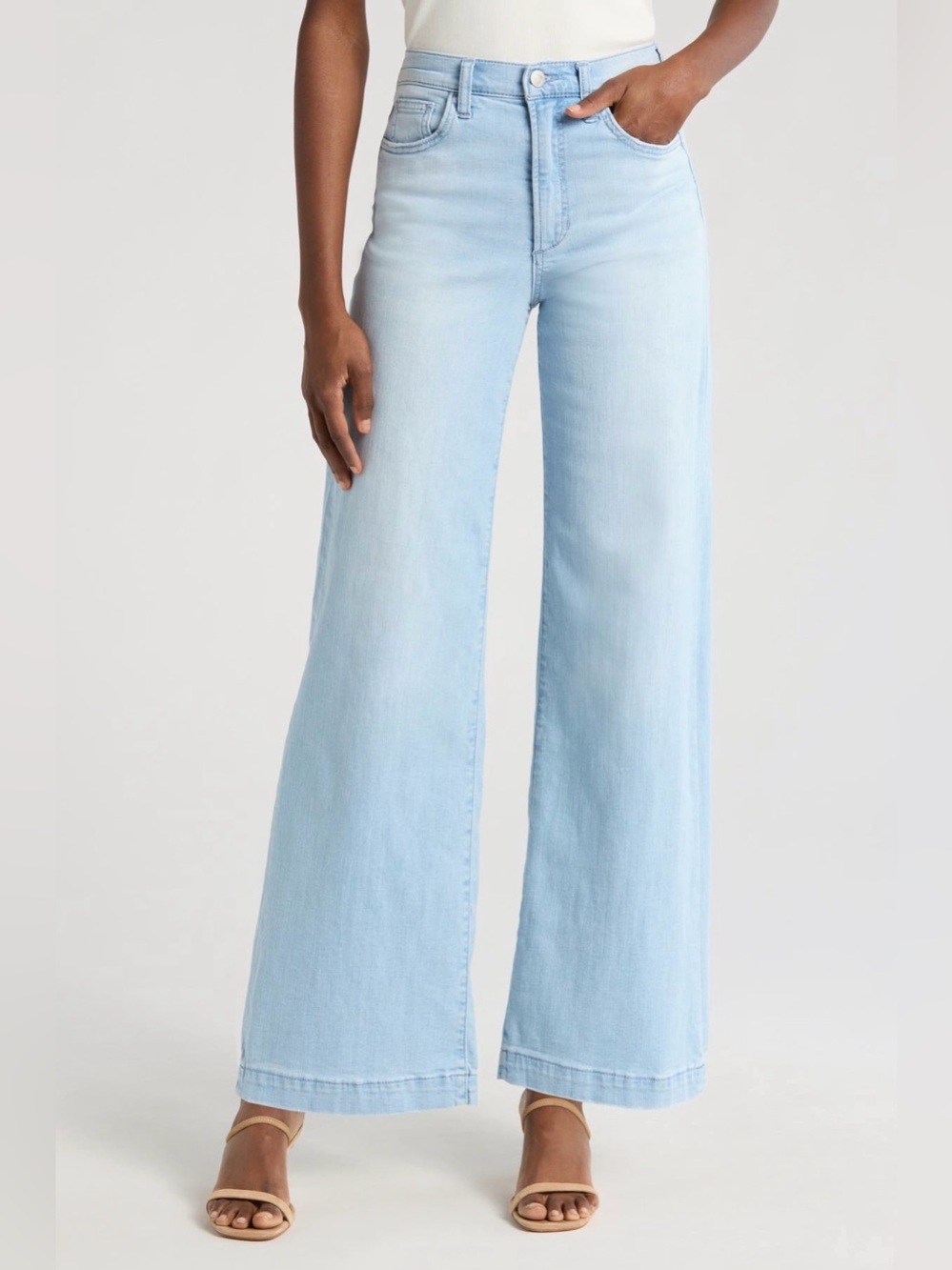 Joe’s Jeans High Rise Wide Leg Color El Salvador Light Wash Jeans Size 32